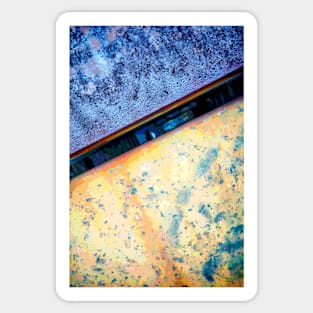 Metal Abstraction photography Sticker